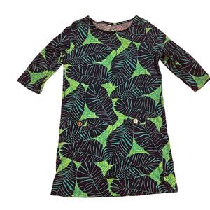 Lilly Pulitzer Girl's Charlene Dress Size Medium (6-7) Under the Palms Casual